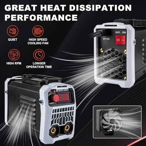 BetyBedy Mini Stick Welder, Portable Welding Machine, 110V MMA-300Amp Welder Machine with Hot Start, Arc Force, Anti-Stick, IGBT Inverter Electric Welding Machine for 1/16"-1/8" Rod ARC Welder