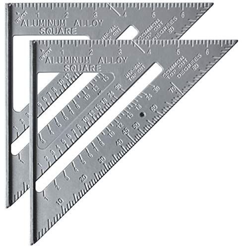 Mr. Pen Metal 7 Inches Rafter Square, Carpenter 2 Pack