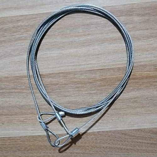 OMOTOOL Safety Cable Lock (2 Pack) 48" Long Stainless Steel Tether Lanyard Luggage Lock Safety Cable for gopro,Action Cameras