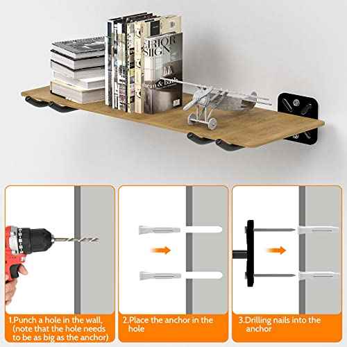 2PCS Racks for chairs,12.4 inch Garage Hooks,Heavy Duty Hooks,Wall Mount Garage Hooks,Hanger for Garage Wall,Heavy Duty Storage Hangers,Organizer to Chairs,Power Tools,Garden Tools,max 120lb.