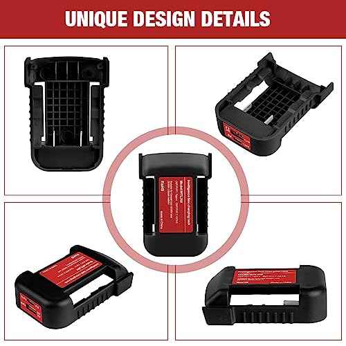 2 Pack USB Charger Adapter Compatible for Dewalt 20V Li-ion Battery with USB Output & Type-C Fast Charging Interface(Adapter Only)£¨Not Made in Dewalt