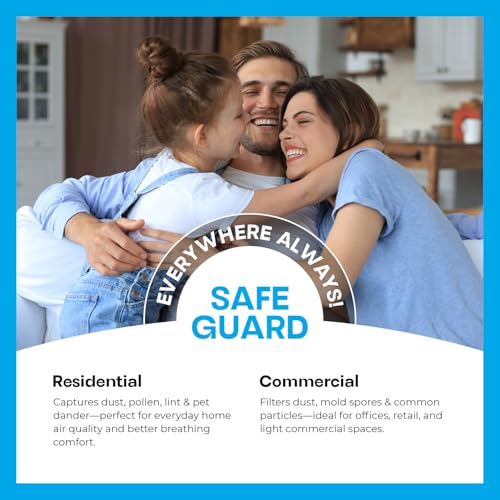 Simply 14x24x1 Air Filter, MERV 8, 4 Pack, Universal HVAC Replacement