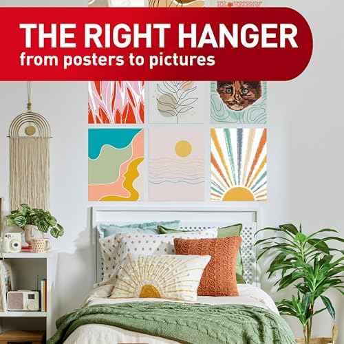 Command Poster Strips, 64 Command Strips Damage-Free Hanging Poster Hangers, No Tools Great for Home, Room, Wall, and Office Decor, White Adhesive