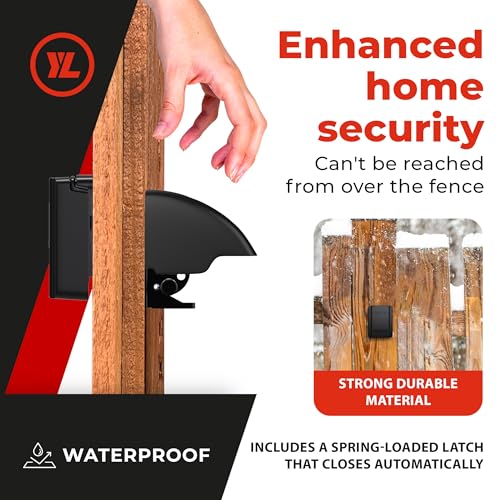 Yardlock Regular Keyless Fence Gate Lock with 2-Way Access - Durable & Waterproof