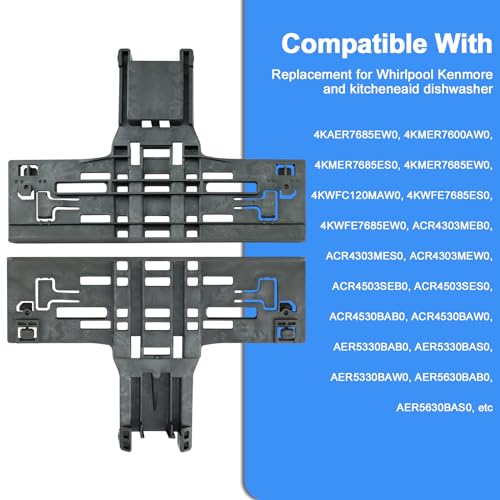 Funmit W10546503 Top Rack Adjuster Kit for KitchenAid Dishwasher