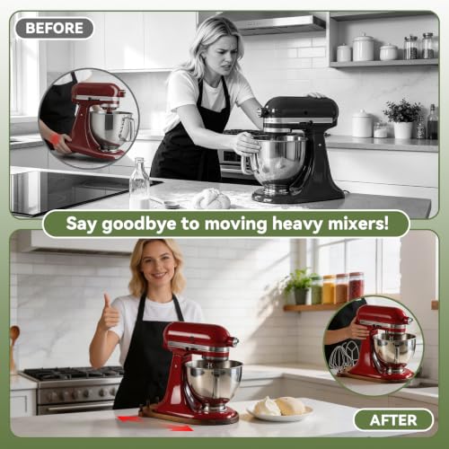 MLKSI 2-in-1 Mixer Slider with Storage for KitchenAid 4.5-5 Qt Tilt Head Mixer - 5 QT