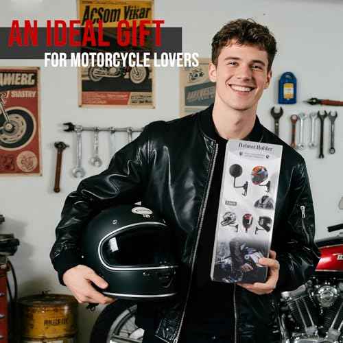 PUERSI Helmet Holder Wall Mount - 2 Pack 180¡Æ Rotation Helmet Hanger for Motorcycle Bike Racing Outerwear Sports Gear Display