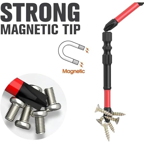 FPH2 Impact Screwdriver Bit Set - S2 Steel 65mm & 110mm Slotted Heads 1/4 Inch Hex Shank, CNC Machined Tips with Magnetism, Cross Slot Screw Driver Drill Bits Used Electricians (10pcs)