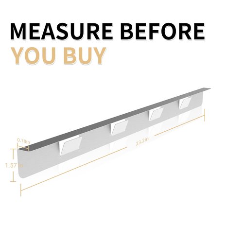 MOFINO Stove Gap Covers 316 Stainless Steel Stove Gap Filler Oven Side Gap Filler Between Stove and Counter Slide In Range Trim Kit for Kitchen 2 Pack(23.2” Silver)