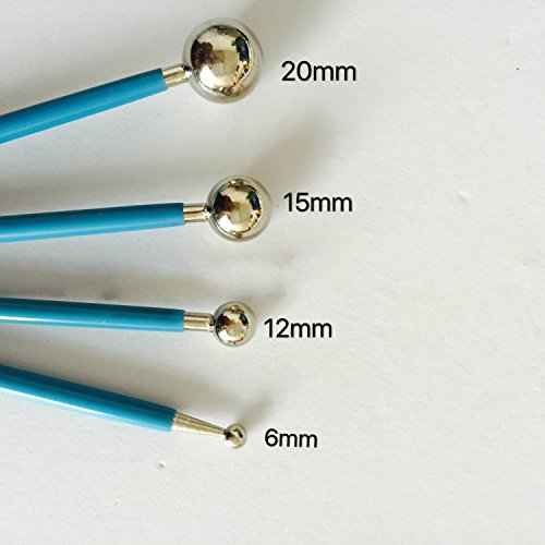 Concrete Countertop Caulking Tool, Metal Ball Tile Caulk Finishing Tool Used to Press The Tile Grout Coating for Bathroom Kitchen and The Rest of The Household