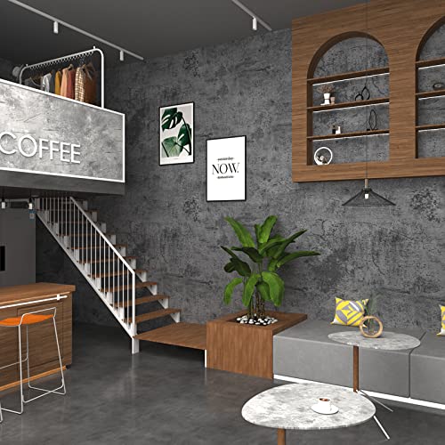 3Yecao 16x354 Inch Grey Blue Faux Cement Contact Paper - Peel & Stick Wall Covering