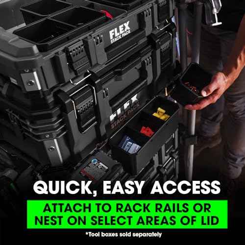 FLEX STACK PACK Storage System Compact Organizer Box - FS1302