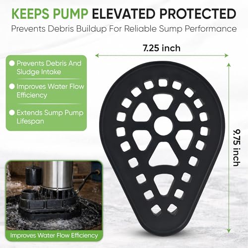 PumpSpy 2 Inch Sump Pump Stand - Elevates Pump to Prevent Sediment Clogging