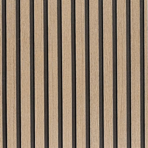 Dark Brown Wood Slat Peel and Stick Wallpaper - 17.5"x100" Textured Faux Wood Wall Panel for Bedroom & Kitchen