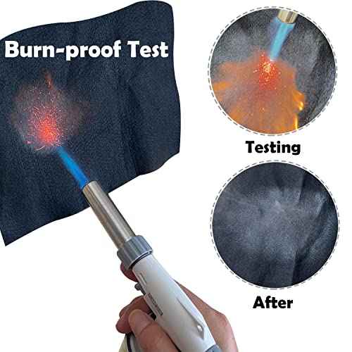 Fireproof Felt Welding Blanket Flame Retardant Fabric up to 1800¡ÆF Heat Shield for Wood Stove Smoker Grill Insulation Blanket Fire Pit Mat Fireplace Floor Protector 39x39 inches