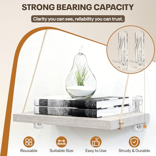 Luxify 20pcs Clear Locking Shelf Pegs 5mm for 3/4" Thick Cabinets & Shelves