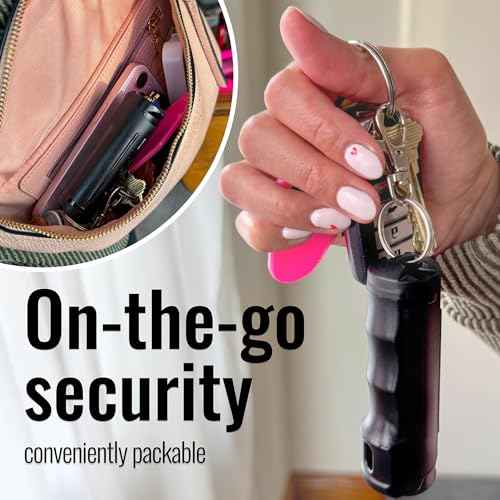 Mace Pepper Spray - Hard Case Model, 12g, 12 Feet Range, Max Strength 10% OC Formula, Long Lasting UV Dye, Flip Top Safety Cap, Self Defense Pepper Spray Keychain for Women & Men