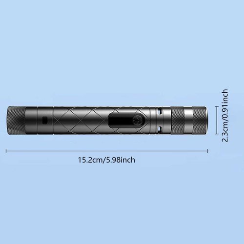 Suptruck Voltguard X95 Tactical Stun Flashlight–Ultimate Survival Flashlight, Waterproof, Rechargeable Self-Defense, High-Intensity LED, Outdoor Emergency Use (Red)
