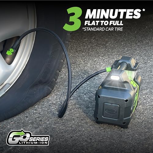 Slime Cordless Pro Power Digital Tire Inflator - Portable Air Compressor with Auto Shut-Off