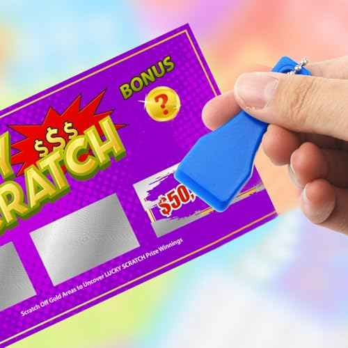 12PCS Multi-Color Lottery Ticket Scratcher Tool, Plastic Scraper Tool/Lotto Scratcher Tool for Lottery Ticket, Lottery Ticket Scratcher Scratch Off Scratcher Tool