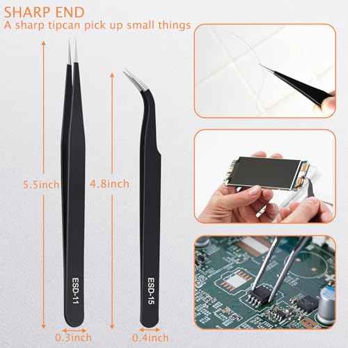 Precision Screwdriver Set for Switch,Y00,Ph000,Y2.0Screwdriver, With A Spudger,Tweezers, Cleaning Brush And A Suction Cup With Sim Card Thimble,for SwitchLite, Joycon Controller Repair Clean