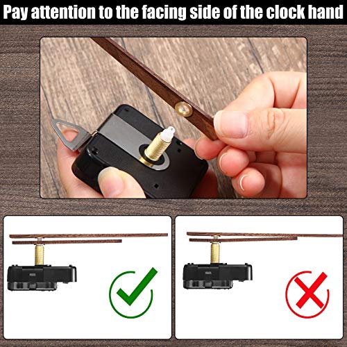 Mudder 4 Pcs Clock Mechanism Replacement Kit for 12 Inch Clocks, 20 mm Hands & Gasket Tools