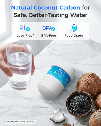 Waterdrop WD-F13 Refrigerator Water Filter Replacement 3 Pack for GE & Compatible Models