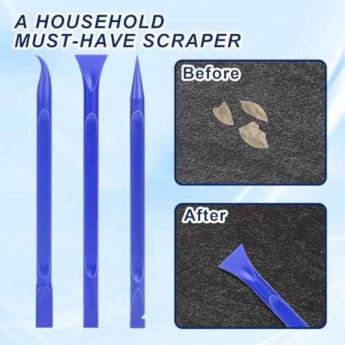 18PCS Plastic Scrapers Non Scratch, Car Crevice Cleaning Tool Multi-use Small Paint Scraper Tool Car Detailing Supplies for Cleaning Pen-Shaped Scrapers for Removing Labels,Stickers,Paint,Dirt
