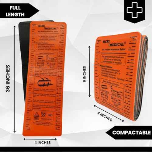 MCR Medical 36" Aluminium Reusable, Waterproof, Splint, Single