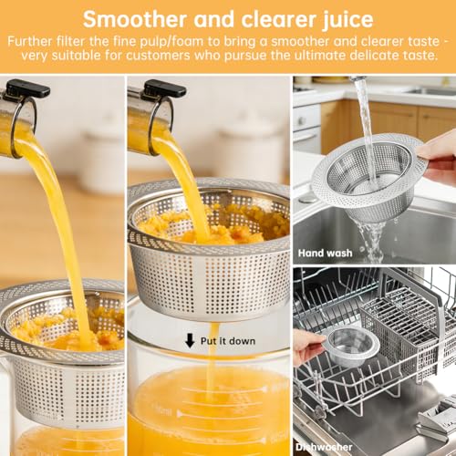KZTRQAML Juicer Strainer for Nama J2 Cold Press Juicer – Fine Mesh Pulp Filter
