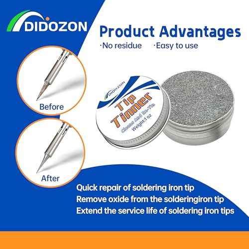 Tip Tinner, Soldering Iron Tip Cleaner and Re-Tinning Solution, 1 pcs, 1 oz