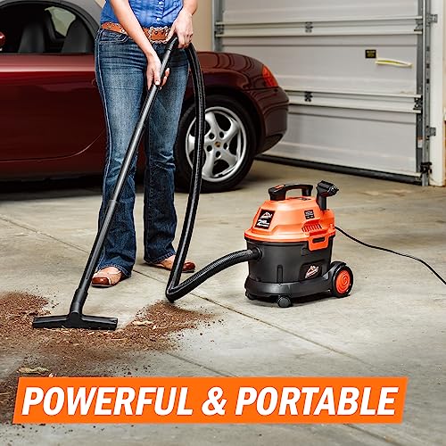 Armor All 2.5 Gallon Wet/Dry Utility Vacuum with 2 Peak HP, Convertible Blower, 13 Accessories