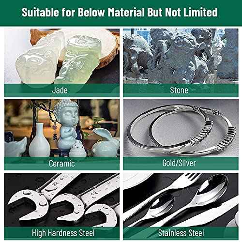 Diamond Grinding Burr Drill Bit Set Compatible with Dremel Rotary Tool 20Pcs Diamond Drill Bits with 1/8" Shank Rotary Tool Accessories for Carving Engraving Grinding Polishing Stone Glass Ceramic