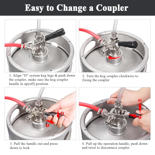 D-System Sankey Keg Coupler for Beer Taps | WELLBOM Sankey D Type