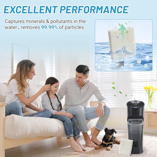 Lemige 6 Pack Replacement Filters T for Honeywell HFT600T/HFT600PDQ HEV-600 HEV615 HEV620 (White 6 Pack)