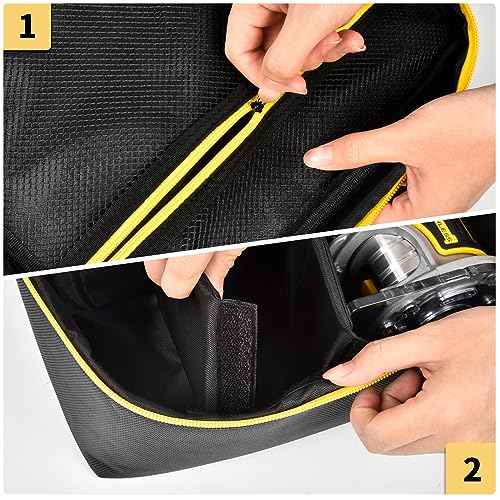 Tool Case Compatible with DEWALT 20V Max XR (DCW600B)/ for Makita XTR01Z 18V LXT Lithium-Ion Cordless Router, Sailcloth Storage Carrying Holder for Dewalt Batteries, Charger, Router Bits (Bag Only)