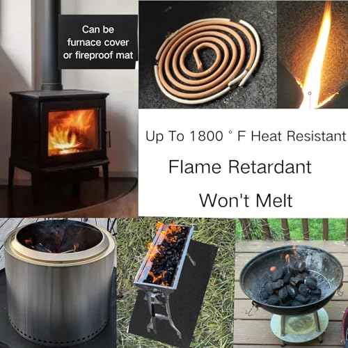 Welding Blanket Fireproof 5mmThickness 12''x24'',Carbon Fiber Mat for Soldering Brazing Plumbing Hole Propane Torch Copper Pipe,Up To1800¡ÆF Hvac Heat Shield Resistant Flame Protector Tool