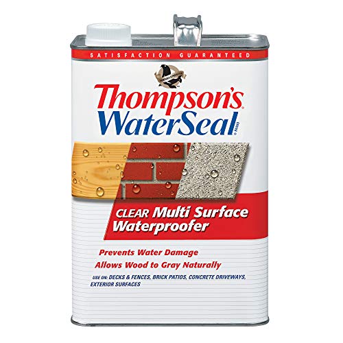 Thompson’s WaterSeal Multi-Surface Waterproof Stain 1 Gallon, Clear Exterior Protectant