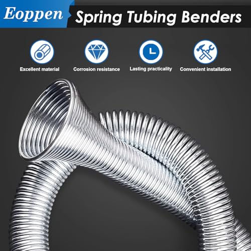 Spring Tubing Benders Kit 1/4, 5/16, 3/8, 1/2 and 5/8 Inch 5 in 1 Tube Bender Set for Copper, Brass, Aluminum and Thin Steel Tube