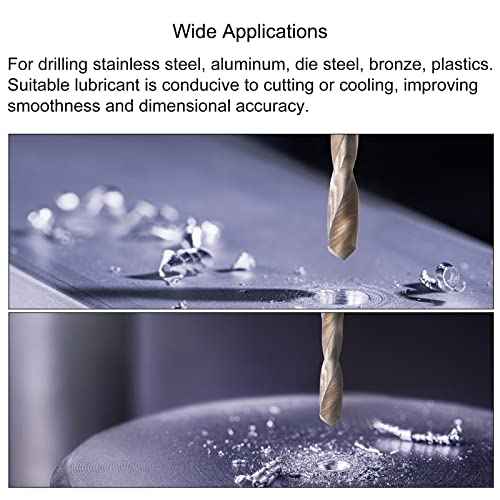 uxcell M3 x 0.5 Spiral Point Thread Tap and 2.5mm Drill Bit Set, Metric Titanium Plated Cobalt High Speed Steel Machine Screw Thread Tap Threading Tool