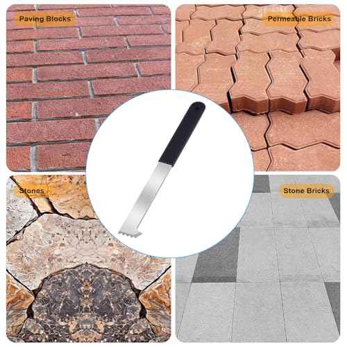 2PCS Paver Puller Extractor, 9 inch Carbon Steel Paver Removal Tool for Garden Lawn Yard Patio Brick Block Interlocking Stone Replacement