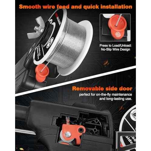 Soldering Iron Kit, NEWACALOX Soldering Gun Automatic Hand-held Solder gun Iron Kit Welding Tool, Desoldering Pump, Tweezers for Circuit Board, Home DIY, Electronic Repair