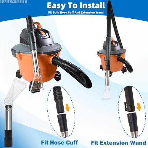 Happy Tree Universal Fit Shop Vac Adapter Kit (Small) – 1-1/4", 1-7/8", 2-1/2" for Upholstery & Carpet Cleaning
