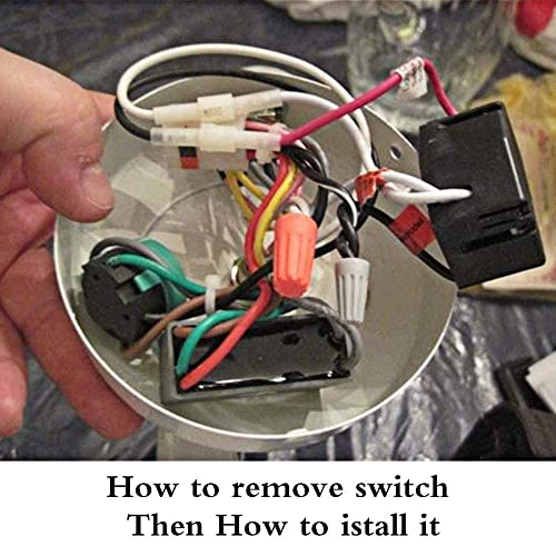 Akahttbn Bronze Ceiling Fan Switch Zing Ear ZE-268S6, 3 Speed 4 Wire Replacement Part