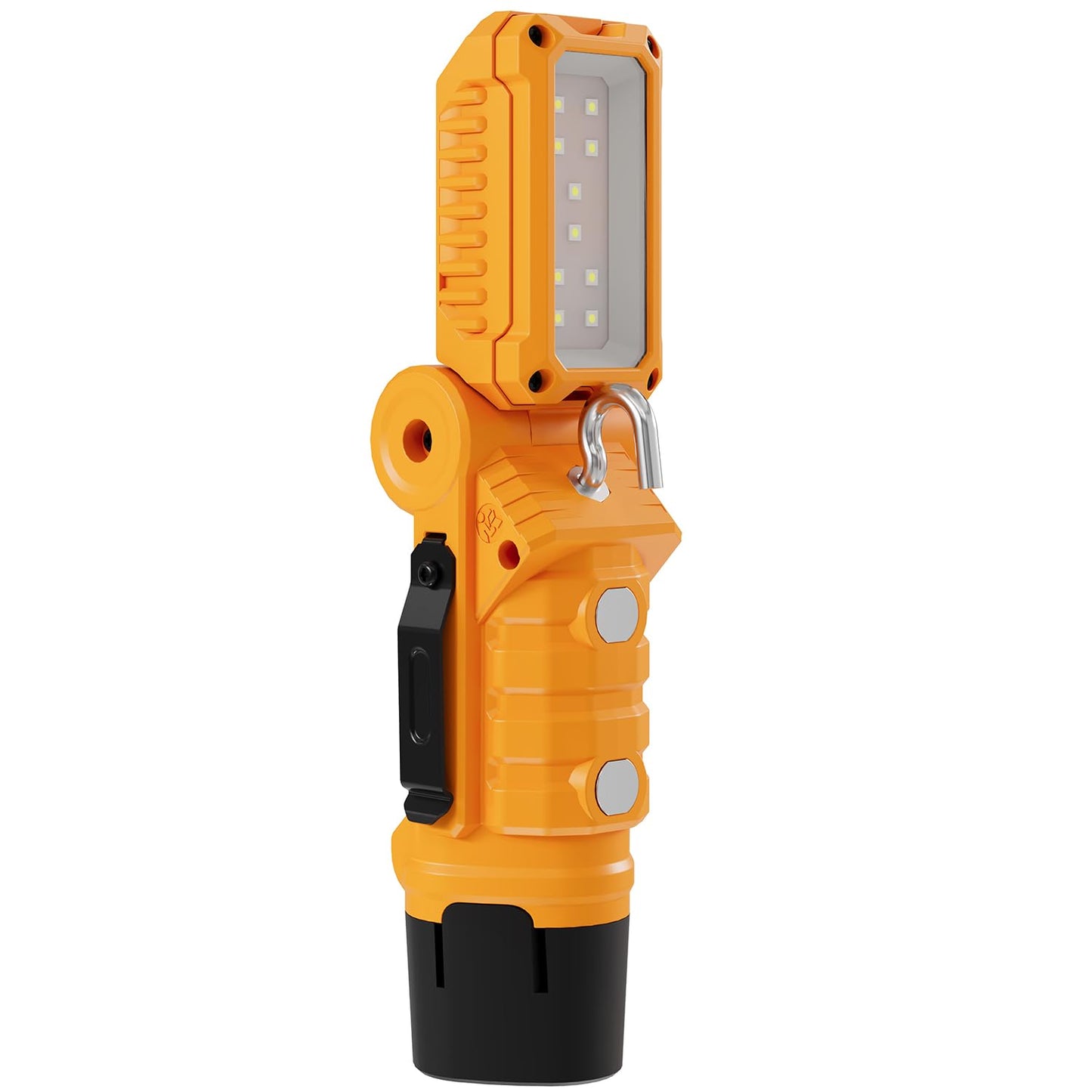 VTEK Rechargeable LED Work Light with Magnetic Base & Hanging Hook Mechanic Portable Working Light for Car Repairing,Home Using,Barbecue,Outdoors (Yellow)