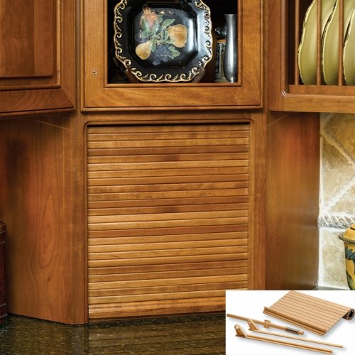 24" Wide Tambour Door Kit - Red Oak