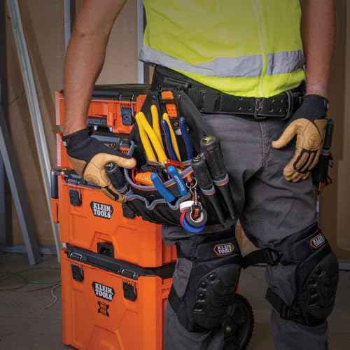 Klein Tools MODbox Tool Pouch, Electrician Bag, Quickly Attach and Release from Tool Belts and MODBox Rail System
