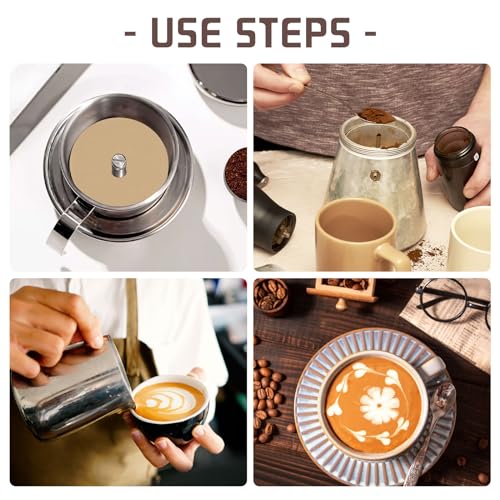 300Pcs 3.75in Unbleached Percolator Coffee Filters, Natural Disposable, Prudiut 300 Count