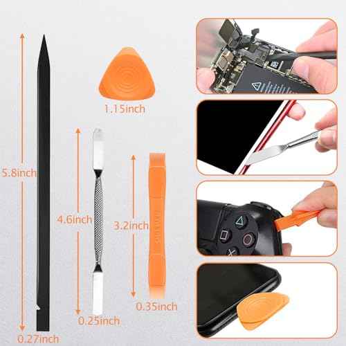 Precision Screwdriver Set for Switch,Y00,Ph000,Y2.0Screwdriver, With A Spudger,Tweezers, Cleaning Brush And A Suction Cup With Sim Card Thimble,for SwitchLite, Joycon Controller Repair Clean