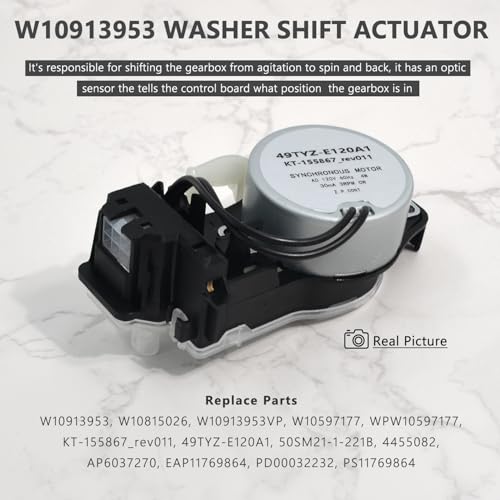 Kenmore/Whirlpool Washer Shifter Actuator W10913953 Replacement